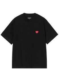Carhartt WIP I032318 W' Heart Patch black/red S/S tshirt