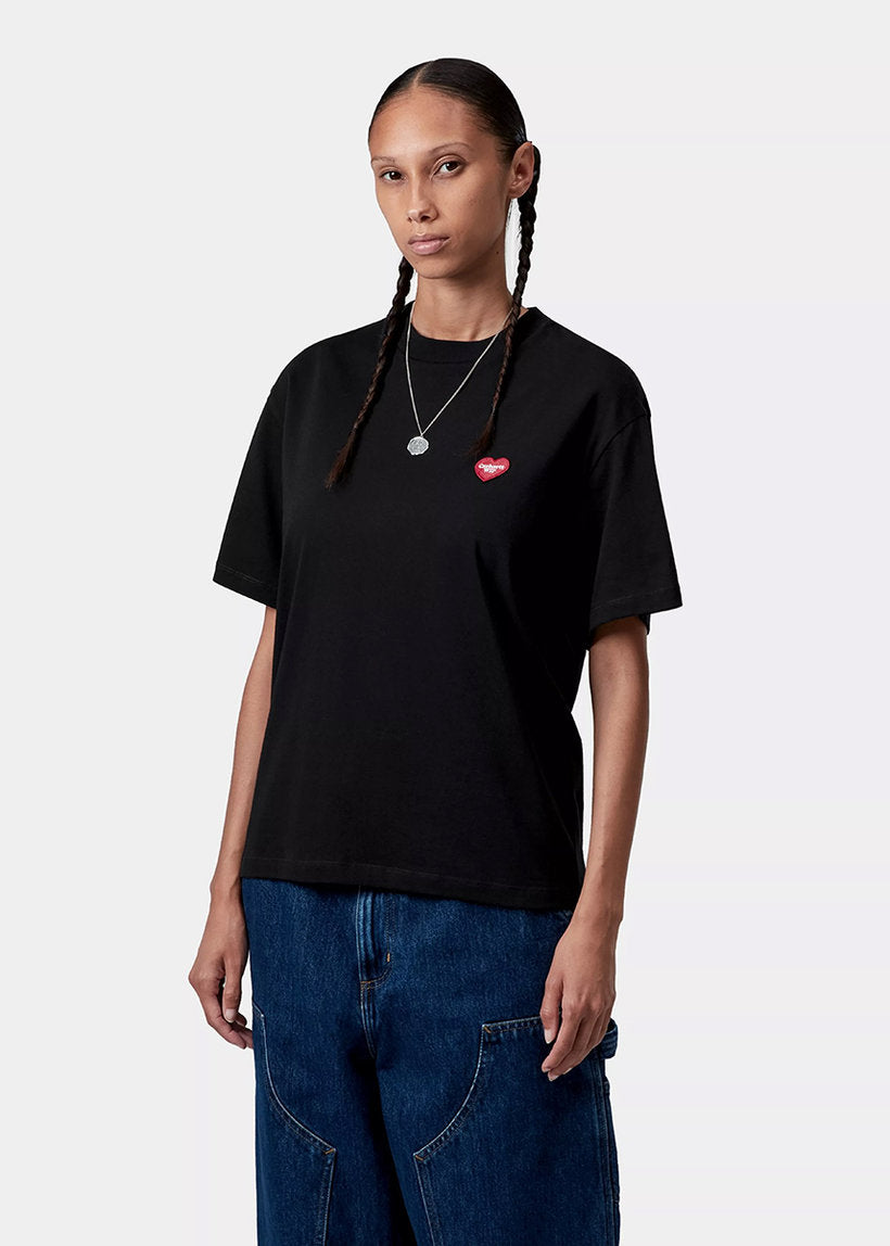 Carhartt WIP I032318 W' Heart Patch black/red S/S tshirt