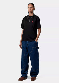 Carhartt WIP I032318 W' Heart Patch black/red S/S tshirt