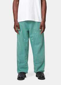 Carhartt WIP I033580 Walter Double Knee garment dyed saguaro pants