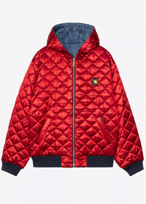 Carhartt WIP I035966 OG Active 50th Anniversary Edition denim blue/USA red stone bleached jacket