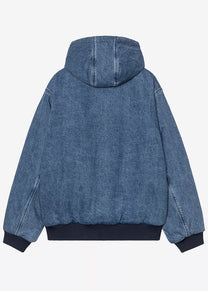 Carhartt WIP I035966 OG Active 50th Anniversary Edition denim blue/USA red stone bleached jacket