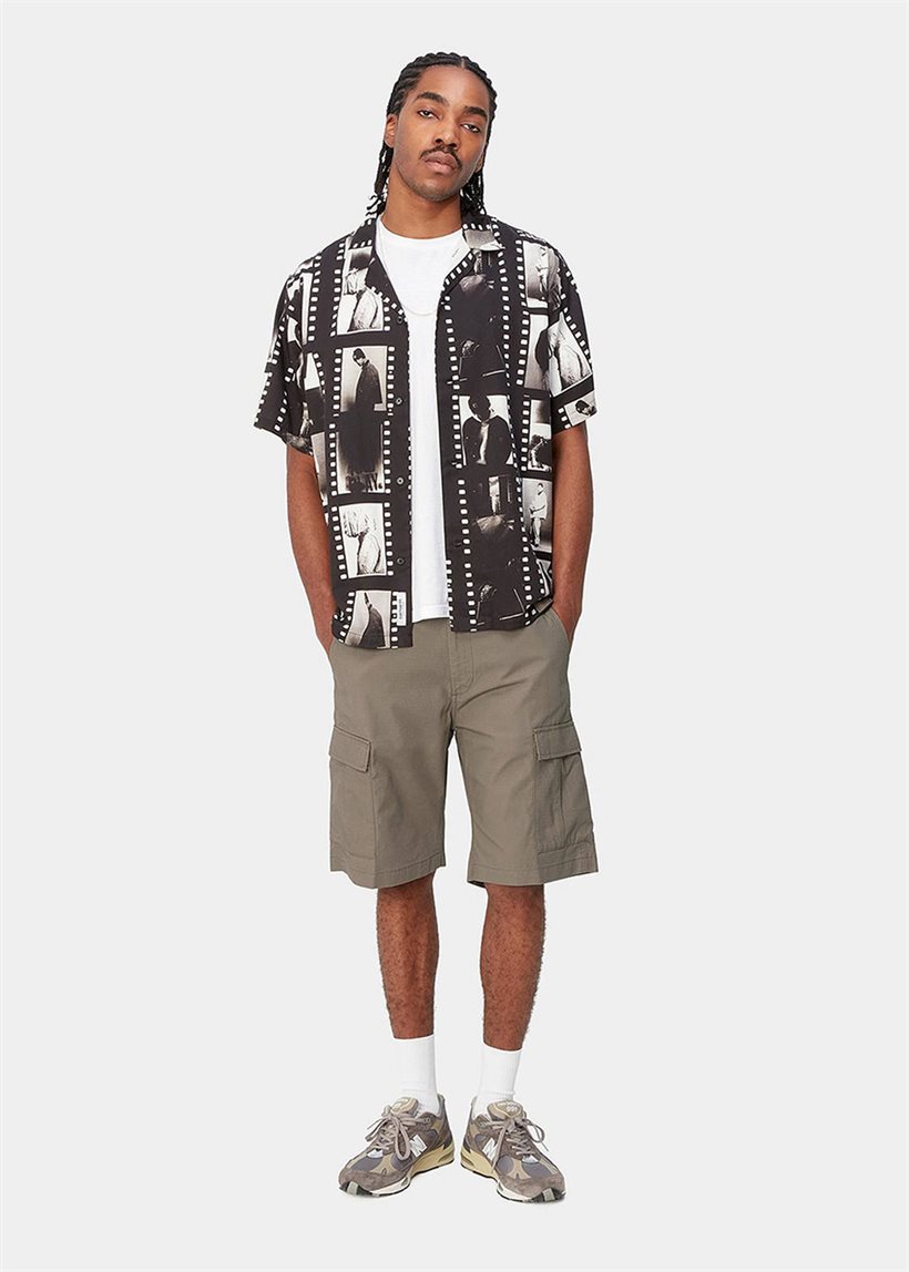 Carhartt WIP I028245 Aviation branch rinsed shorts