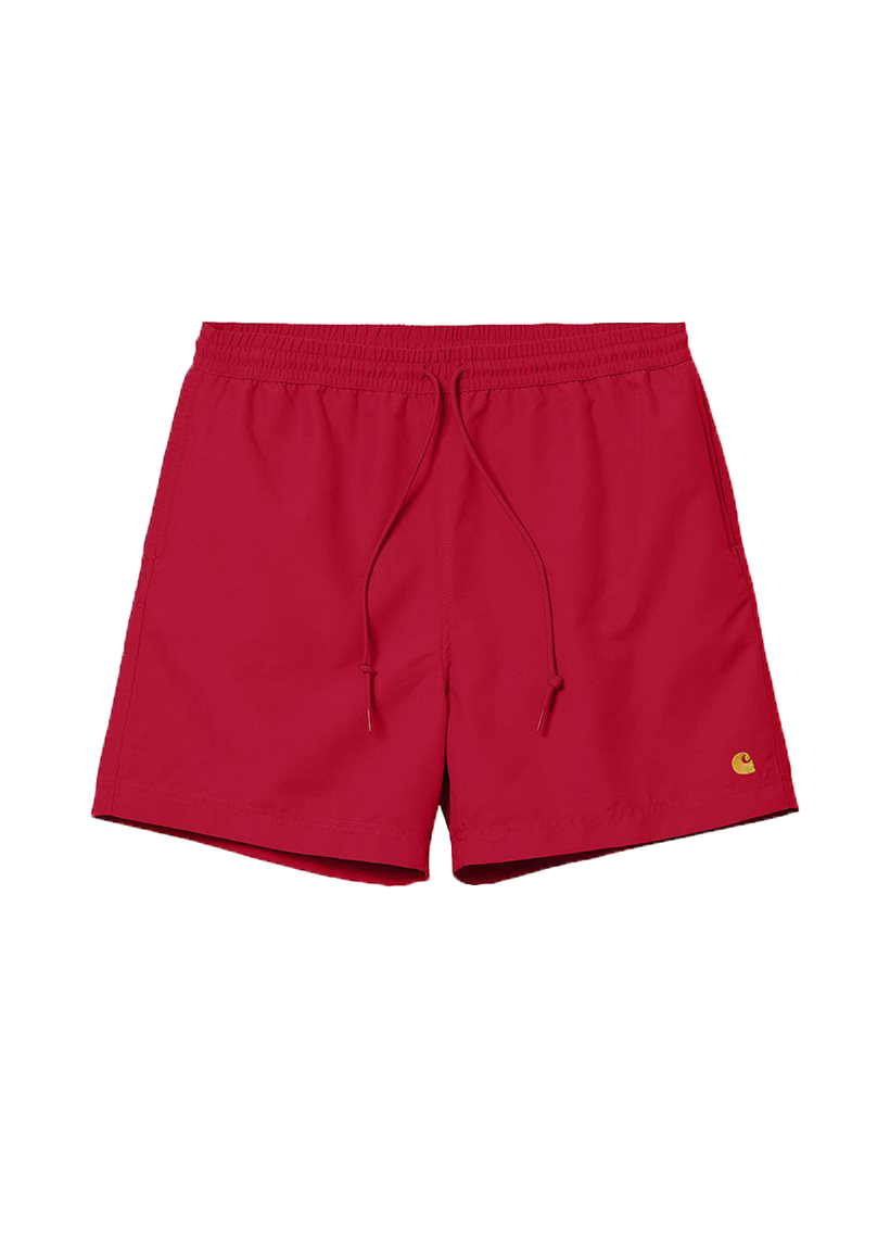 Carhartt WIP I026235 Chase cornel/gold swim trunks