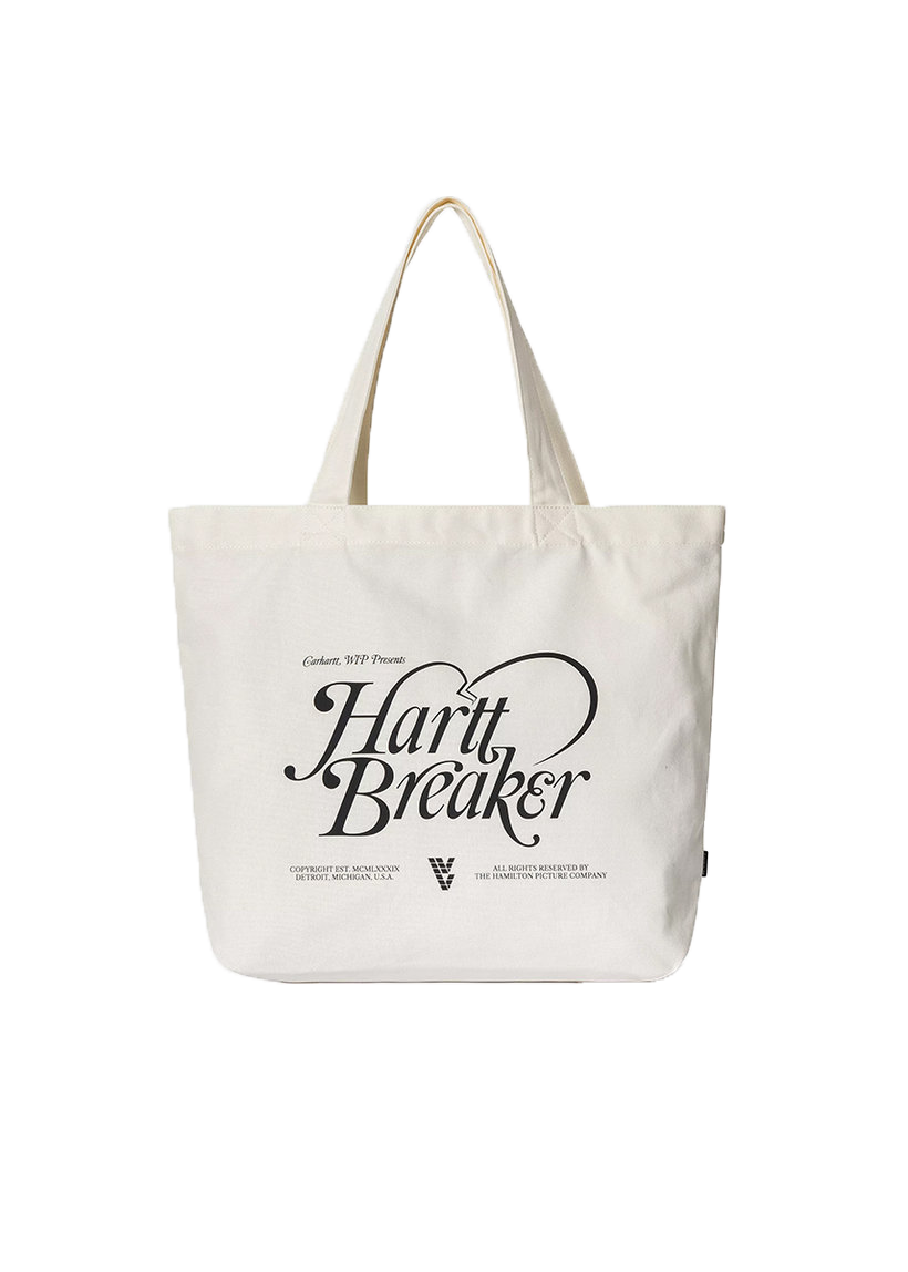 Carhartt WIP I032928 Canvas Harttbreaker Print wax graphic tote large