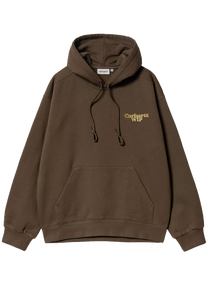 Carhartt WIP I034423 Charm Link liberica/gold stone washed hooded sweatshirt
