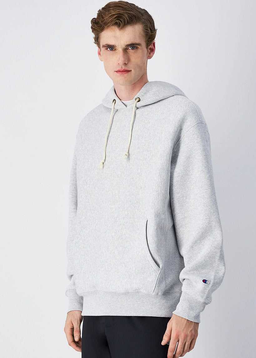 Champion Reverse Weave 220705 EM004 heavyweight fleece hoodie light grey