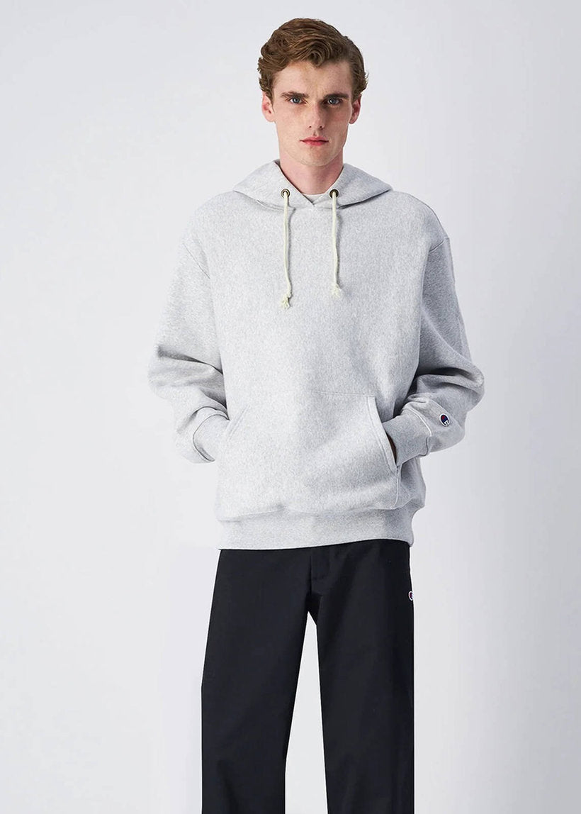 Champion Reverse Weave 220705 EM004 Heavyweight Fleece light grey hoodie
