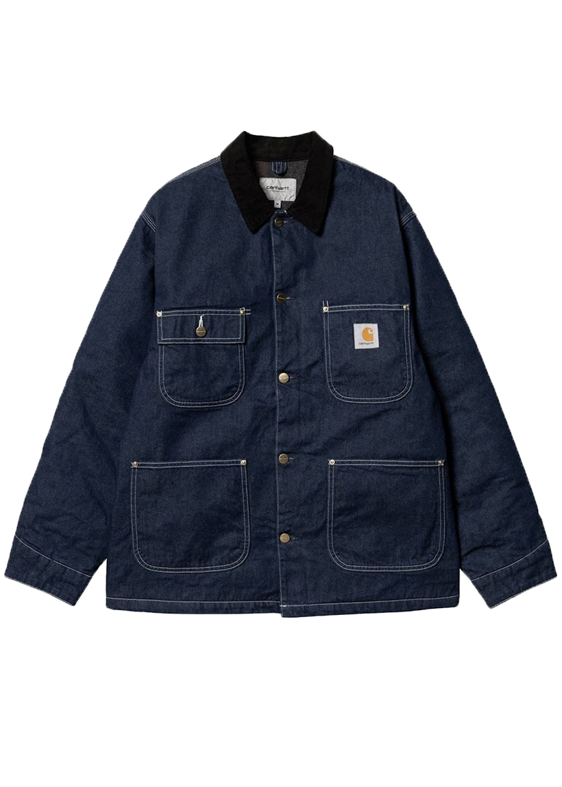 Carhartt WIP I032703 OG Chore blue/black one wash coat
