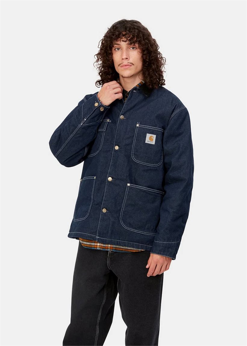 Carhartt WIP I032703 OG Chore coat blue/black one wash