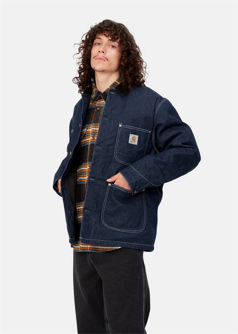 Carhartt WIP I032703 OG Chore coat blue/black one wash