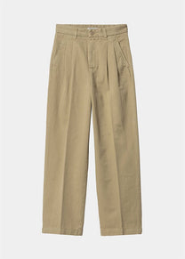 Carhartt WIP I029802 W' Cara ammonite garment dyed cotton pants