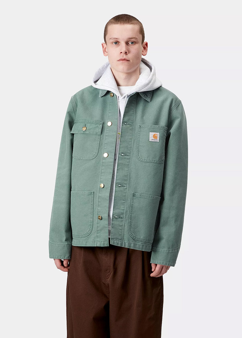 Carhartt WIP I034787 Michigan silver pine stone canvas coat