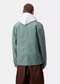 Carhartt WIP I034787 Michigan silver pine stone canvas coat