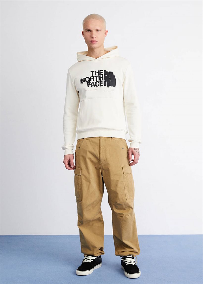 The North Face NF0A87ETQLI1 M' Graphic 3 CRLW white hoodie