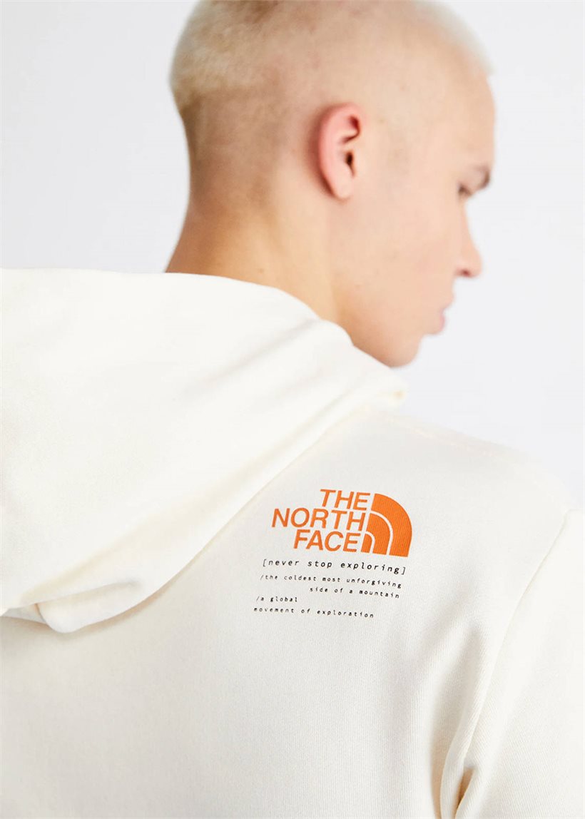 The North Face NF0A87ETQLI1 M' Graphic 3 CRLW white hoodie