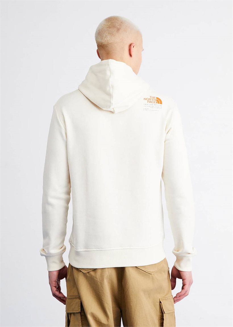 The North Face NF0A87ETQLI1 M' Graphic 3 CRLW white hoodie