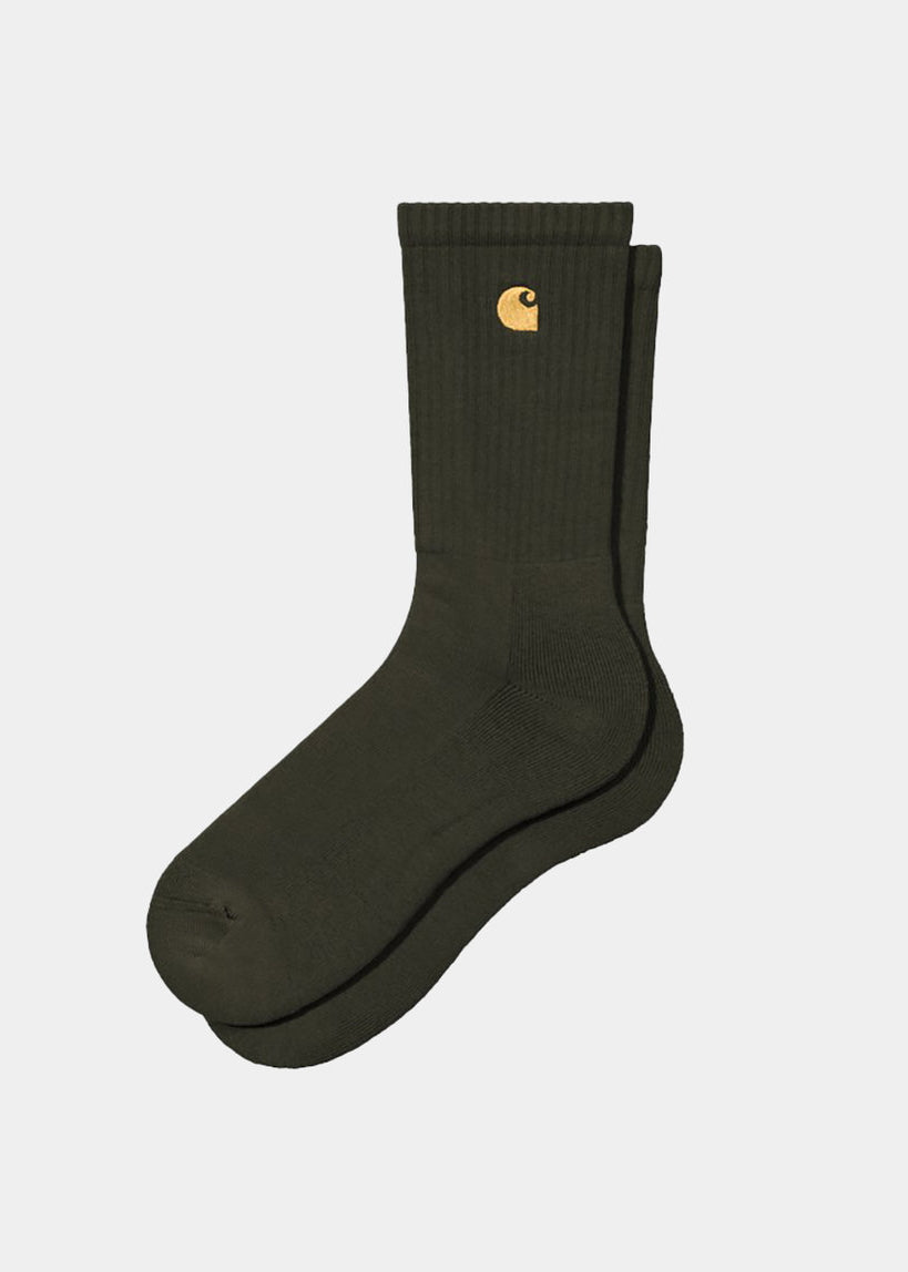Carhartt WIP I029421 Chase olive/gold socks