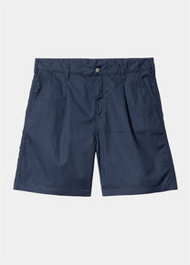 Carhartt WIP I033125 Albert blue rinsed shorts