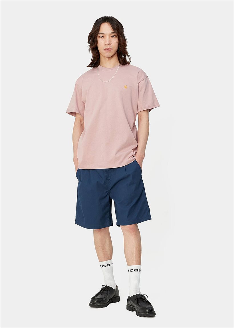 Carhartt WIP I033125 Albert blue rinsed shorts