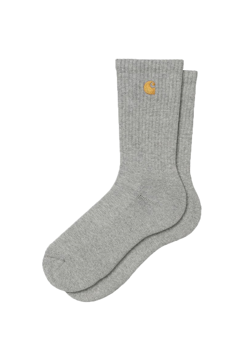 Carhartt WIP I029421 Chase grey heather gold socks