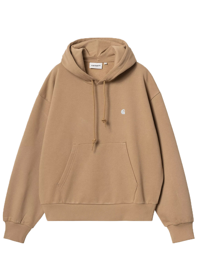 Carhartt WIP I032644 W' Casey peanut/silver hooded sweatshirt