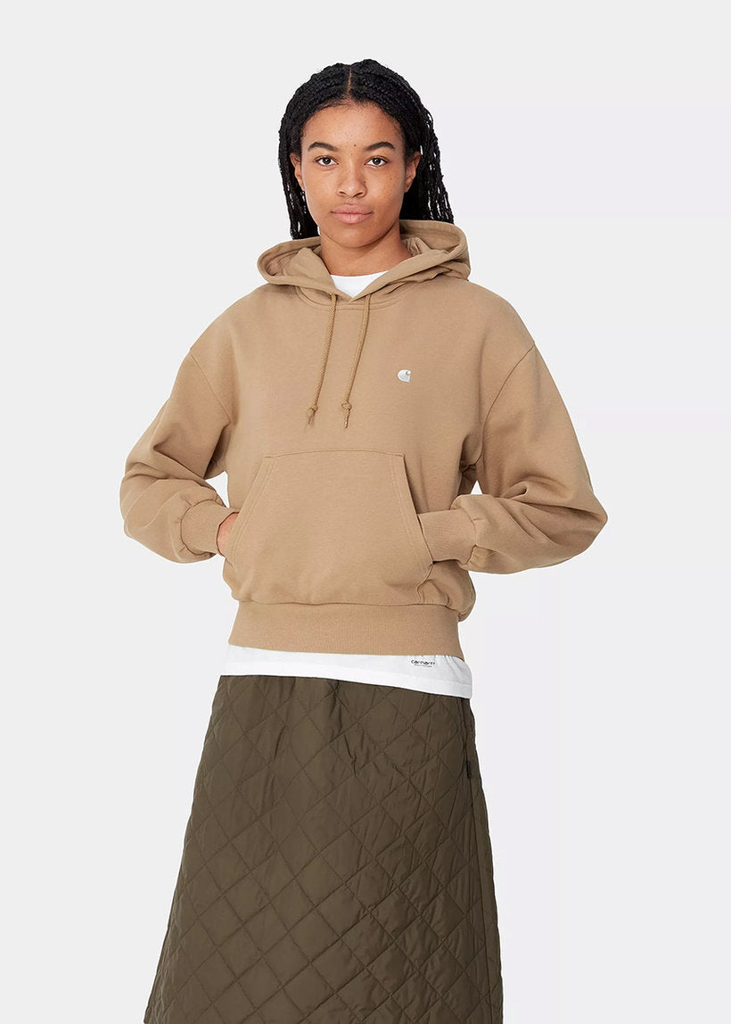 Carhartt WIP I032644 W' Hooded Casey peanut/silver sweatshirt