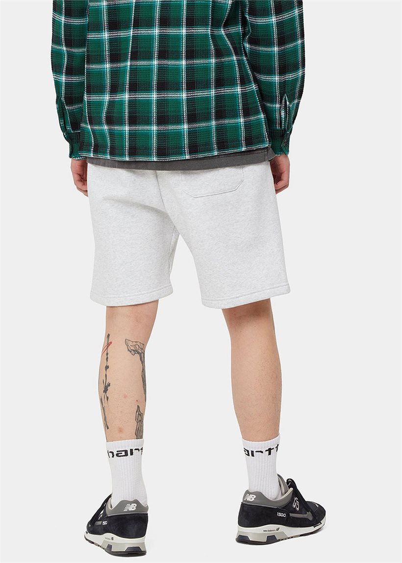 Carhartt WIP I028950 Chase ash heather gold sweat shorts