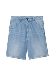 Carhartt WIP I033333 Simple blue light true washed shorts