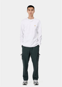 Carhartt WIP I026392 Chase white gold L/S tshirt