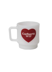 Carhartt WIP I035873 Heart white glass mug