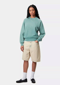 Carhartt WIP I035136 W' Hudson saguaro chalk wash sweat