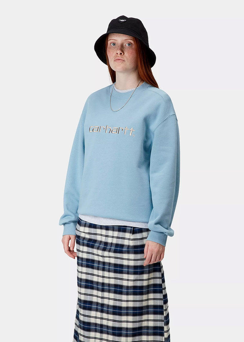 Carhartt WIP I033647 W' Carhartt duck bluebird/fleur sweat