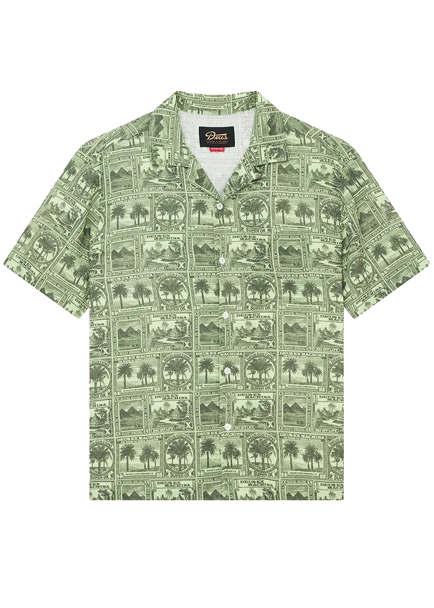 Deus Ex Machina Mail Man green shirt