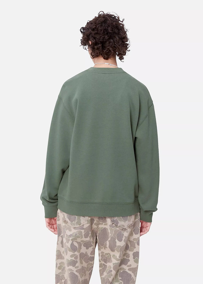 Carhartt WIP I033647 W' Carhart duck green/aura sweat