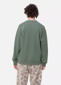 Carhartt WIP I033647 W' Carhart duck green/aura sweat