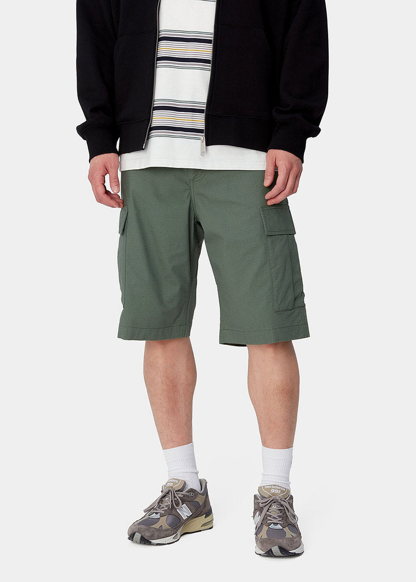 Carhartt WIP I028246 Regular cargo green rinsed shorts