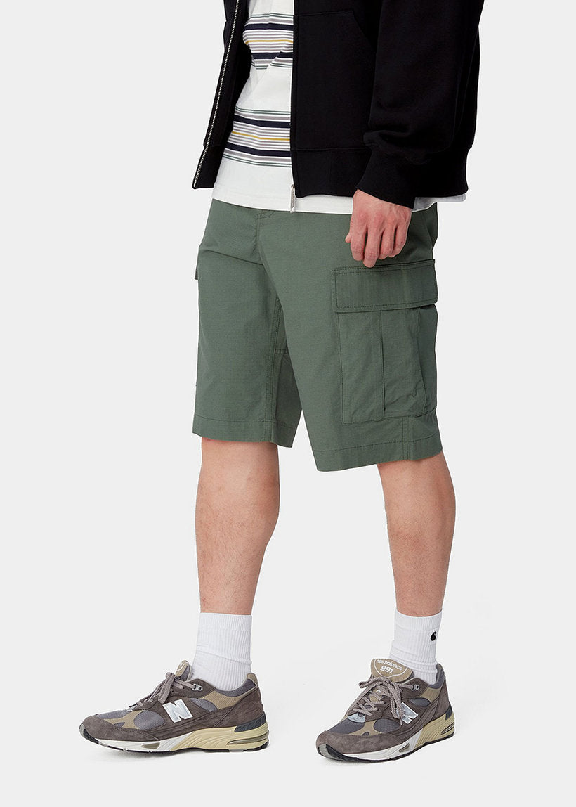 Carhartt WIP I028246 Regular cargo green rinsed shorts