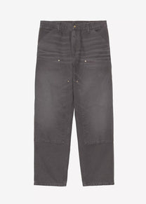 Carhartt WIP I034796 Double Knee graphite stone canvas pants