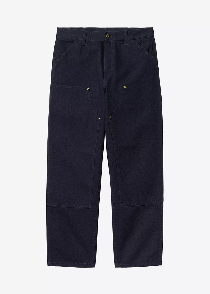 Carhartt WIP I031501 Double Knee canvas dark navy pants