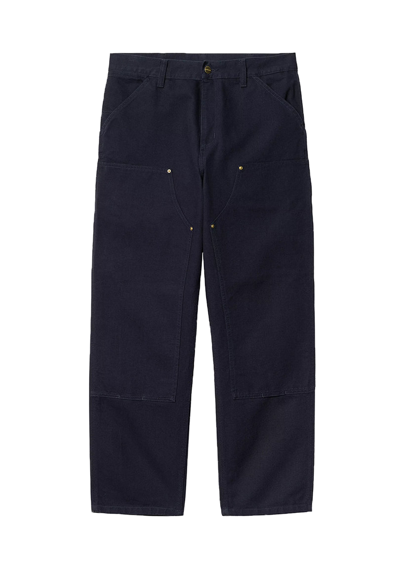Carhartt WIP I031501 Double Knee dark navy canvas pants