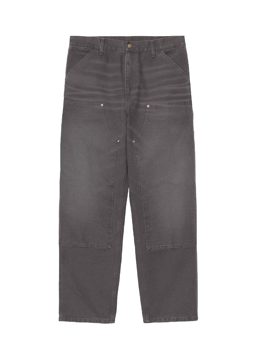 Carhartt WIP I034796 Double Knee graphite stone canvas pants