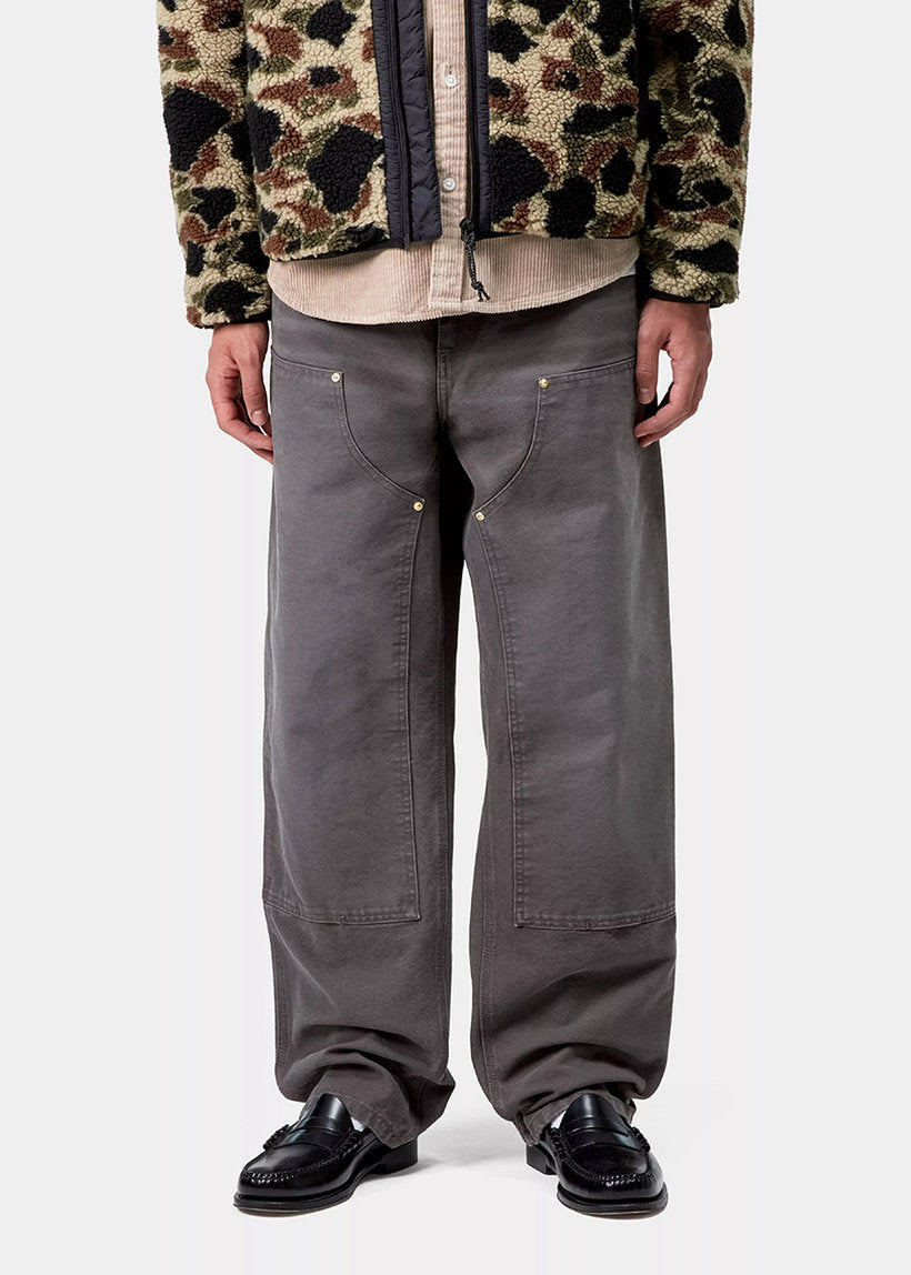 Carhartt WIP I034796 Double Knee graphite stone canvas pants