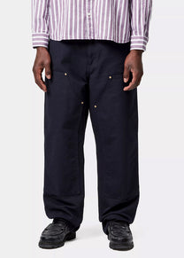 Carhartt WIP I031501 Double Knee canvas dark navy pants