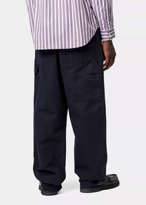Carhartt WIP I031501 Double Knee canvas dark navy pants