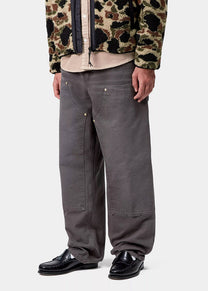 Carhartt WIP I034796 Double Knee graphite stone canvas pants