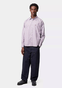 Carhartt WIP I031501 Double Knee canvas dark navy pants