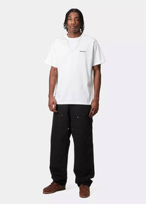 Carhartt WIP I031501 Double Knee black rinsed pants