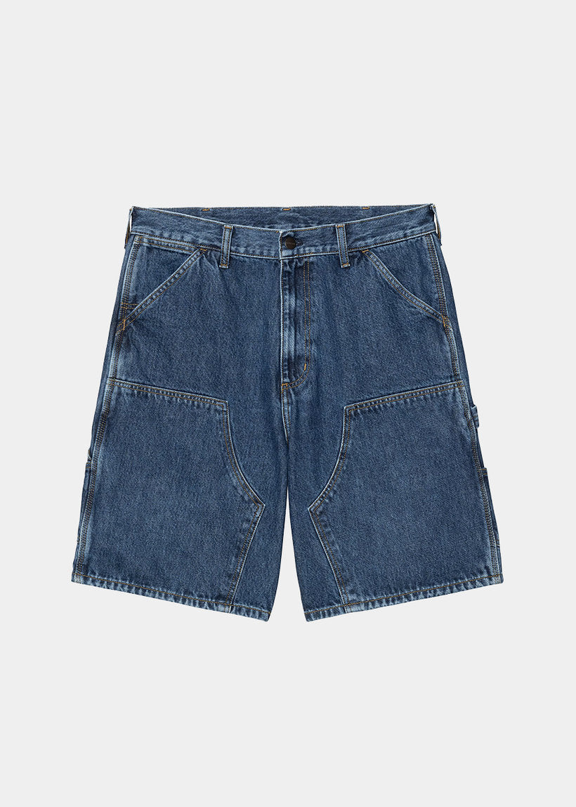 Carhartt WIP I034867 Double Knee blue stone washed shorts