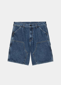 Carhartt WIP I034867 Double Knee blue stone washed shorts